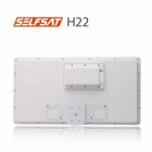 SELFSAT H22D+ SET - Single Flachantenne Full HD 4K UHD für einen Teilnehmer inkl. Fensterhalterung + SAT-Finder + Fensterdurchführung + F-Stecker + Wetterschutztüllen