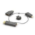 2K HDMI Adapterring mit drei Adaptern (mini DP, DP und USB-C Stecker auf HDMI-A Buchse)