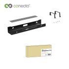 conecto® Schreibtisch Kabellhalterung, schwarz