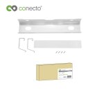 conecto® Schreibtisch Kabellhalterung, weiß