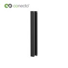 conecto® Schreibtisch Kabelkanal magnetisch 35 cm Länge, schwarz