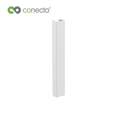 conecto® Schreibtisch Kabelkanal magnetisch 35 cm Länge, weiß