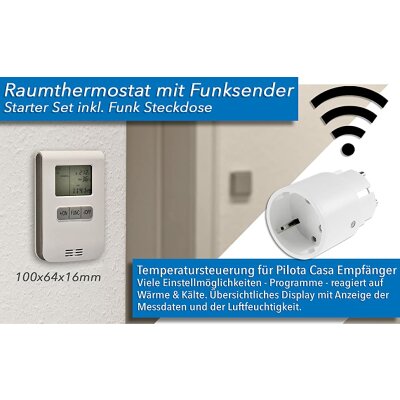 Programmierbarer Wifi-Thermostat-Stecker, Steckdose, Mini-Temperaturregler,  15a drahtlose Steckdose, Sprachsteuerung, Zeitplan-Timer