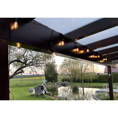Solar-Lichterkette, 6m Schmetterling Solarleuchten 20 LEDs wasserdicht und  langlebig, 2 Beleuchtungsmodi Solarbetriebene Außen-Lichterketten für  Terrasse, Ya