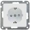 DELPHI Schutzkontakt-Steckdose, weiß, 250V~/ 16A, Steckanschluss, OHNE Rahmen