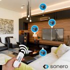 sonero® Funk-Steckdose 2300 Watt | Erweiterungs-Funksteckdose für den Innenbereich, 30m Reichweite, kompaktes Design, anthrazit