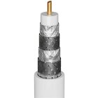 Goobay 74021 SAT-Kabel, Koaxialkabel, 120 dB, 4-Fach geschirmt, CCS, weiß, 100 Meter