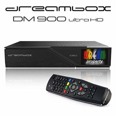 Dreambox DM900 UHD 4K E2 Linux Receiver mit 1x DVB-C/T2 Dual Tuner (2000GB), B-Ware wie NEU