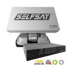 Selfsat SNIPE BT Grey Line Single - automatische Camping Antenne incl. iOS / Android Steuerung