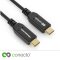 conecto USB-C auf USB-C Lade-Kabel USB 2.0 Schnellladefunktion vergoldete Stecker E-Marker 480MB/s 5A/100W PVC Mantel schwarz 0,15m