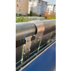 Solar Hook Balkonmontage Set für Photovoltaik Module, für eckige senkrechte Geländerstäbe / Sprossen