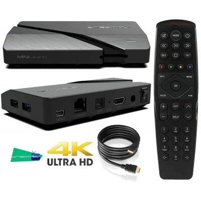 DreamTV Mini Ultra HD Android 9.0 Iptv Streamer Bluetooth Smart TV Box, B-Ware wie NEU