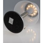 ChiliTec Solar Led Tischleuchte Akku Dimmbar Tischlampe Innen / Aussen IP44 Zug Schalter Licht Warmweiß [Energieklasse D]