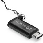 conecto Micro USB auf USB-C Buchse OTG Adapter, alu/schwarz, 2er-Set