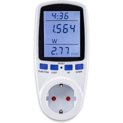 Energiekosten-Messgerät Stromzähler CTM-900 Pro LC-Display, Messung bis zu 3680W, Überlastschutz