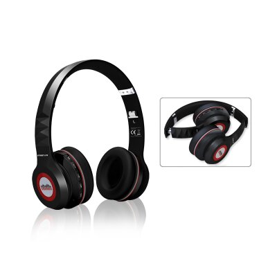 SOUNDS - Streetlife - Premium Bluetooth Stereo OnEar-Kopfhörer / Headset / MicroSD / FM (All-In-One) schwarz