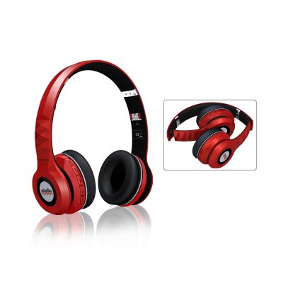 SOUNDS - Streetlife - Premium Bluetooth Stereo OnEar-Kopfhörer / Headset / MicroSD / FM (All-In-One) rot