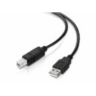 conecto USB 2.0 Kabel/Druckerkabel, USB A Stecker auf USB B Stecker, 480 MBit/s, schwarz, 3,00m