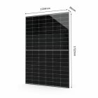 Jolywood JW-HD108N-430W-FB PV Modul Solarmodul Glas-Glas Photovoltaik bifazial, schwarz
