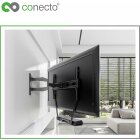 conecto Lautsprecher-Kombinations-Halterung für Sonos® Ray und TV-Halterungen, belastbar bis 2kg, schwarz
