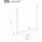 conecto Lautsprecher-Kombinations-Halterung für Sonos® Ray und TV-Halterungen, belastbar bis 2kg, weiß