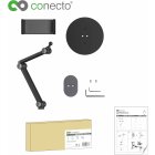 conecto Tablet-Ständer, 360° drehbar, 4.7" bis 12.9" Tablets, bis zu 1kg belastbar, Silikonpolster, schwarz