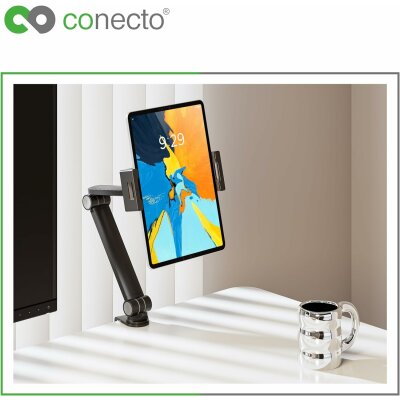 conecto Tablet-Tisch-Halterung, 360° drehbar, 4.7 bis 12.9 Tablets