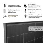 BALKONKRAFTWERK 800W / 860Wp Mini PV-Anlage - FULL BLACK, Anschlusskabel 5m