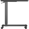 PureMounts® Mobiler Beistell-Tisch höhenverstellbar, Höhenverstellbarkeit 71,2cm bis 106,2cm, bis zu 7kg Tragkraft, feststellbare Rollen, integrierter Getränkehalter, schwarz