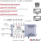 DUR-line DCS 552-16 Unicable-Multischalter für 32...