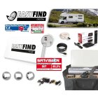 EasyFind Traveller Kit II inkl. Full HD Receiver (12V Full HD Receiver, 10m Koax-Kabel, Flachantenne, eingebautes Messgerät, EasyFind2 Technology, 1 Teilnehmer, inkl. Tasche)