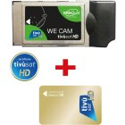 DIGIQUEST Yes, We CAM - We CAM Tivùsat HD, KItTivusat für TV und Decoder, CAM- und SMARTCARD-Modul - Tivùsat-Karte im Lieferumfang enthalten
