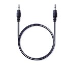 Audio-Kabel schwarz (3,5 mm Klinke auf 3,5 mm Klinke) 0,50 m