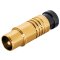 IEC-Kompressionsstecker für Kabel-Ø 6,8 - 7,2 mm vergoldet