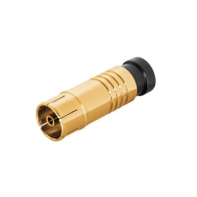 IEC-Kompressionskupplung für Kabel-Ø 6,8 - 7,2 mm vergoldet