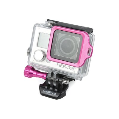 CamOn GoPro Hero3+ Aluminium Ring mit Gehäusehalterung (pink)
