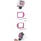 CamOn GoPro Hero3+ Aluminium Ring mit Gehäusehalterung (pink)