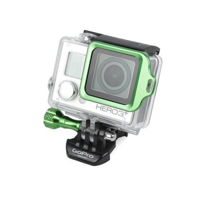 CamOn GoPro Hero3+ Aluminium Ring mit Gehäusehalterung (grün)
