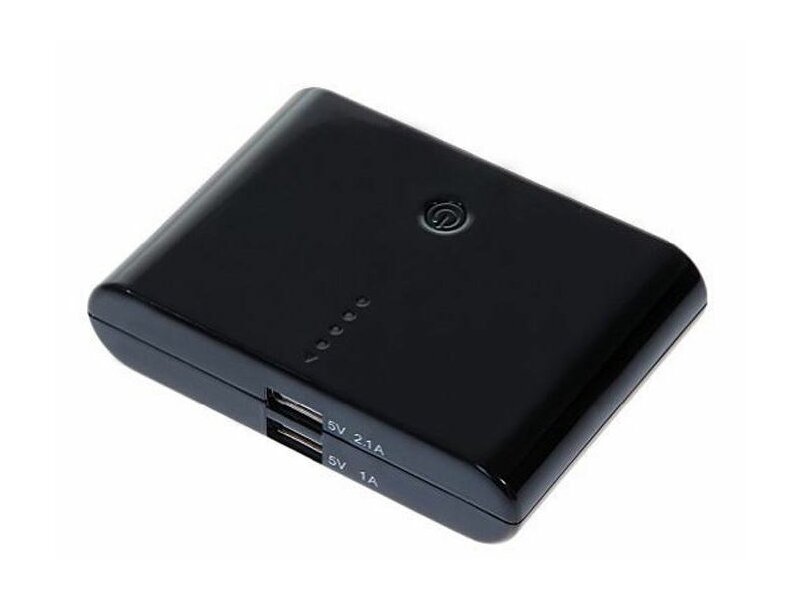 Powerbank externer mobiler Akku Pack Ladegerät (12000mAh, universal, schwarz)