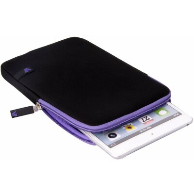 V7 Ultra Protective Sleeve / Neopren Schutzhülle für Apple iPad Mini + Android / Windows 8 Tablet PCs bis 7.9 Zoll schwarz violett