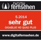 GigaBlue HD Quad Plus CI+ Twin Linux HDTV Sat Receiver PVR Ready schwarz (TFT-Display)