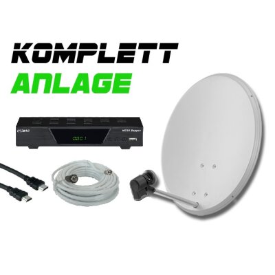 COMAG Digitale HDTV Single Sat-Anlage Komplett-Set HD25 Zapper (inkl. 60cm Antenne)