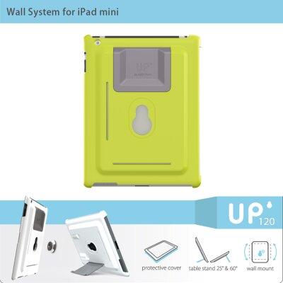 EXELIUM XFLAT® UP120G - 3in1 iPad mini Wandhalterung und Standfuß System (grün)
