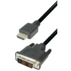 Verbindungskabel HDMI-Stecker 19pol. auf DVI-Stecker...