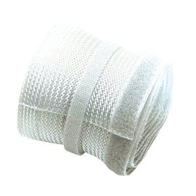PureMounts® - Kabelschlauch PM-ZCCS-SOCKS-85W Polyester 1,80m Weiß, dehnbar bis 85mm