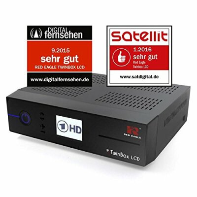 Red Eagle TwinBox LCD Full HD Linux E2 Sat Receiver DVB-S2
