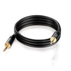 HDGear - Premium Klinken Kabel 3,5mm Stereo 1,50m schwarz