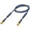 Premium SAT Anschluss Kabel F-Stecker - F-Stecker (verchromter Vollmetallstecker, vergoldete Kontakte) 1,0 m