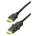Verbindungskabel HDMI-Stecker 19 pol. 3,0 m ein Stecker knickbar +/- 90°
