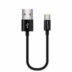 deleyCON 0,50m [Apple MFI zertifiziert] iPhone Lightning auf USB Kabel / Sync-Kabel / Ladekabel / Datenkabel - Schwarz